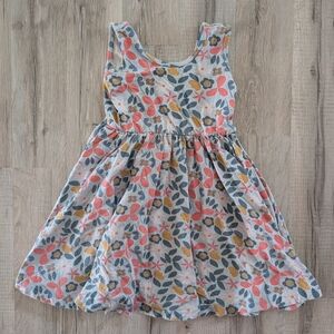 Alice + Ames Blue Floral Tank Dress, 4T (V7)